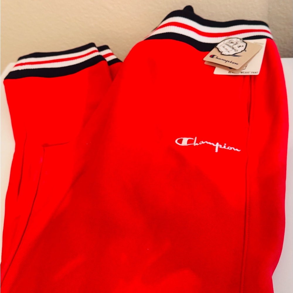 NWT Champion Reverse Weave Pant, Red Fleece, Joggers, Sweatpants, XLarge - Picture 11 of 14